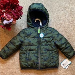 Boys Reversible Dinosaur Coat